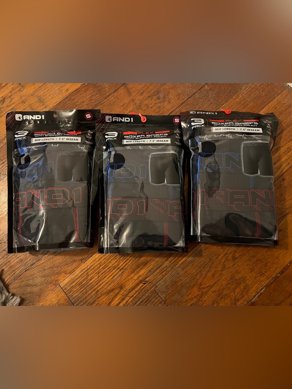 9 Pairs And1 Flex Boxer Briefs Size Small New